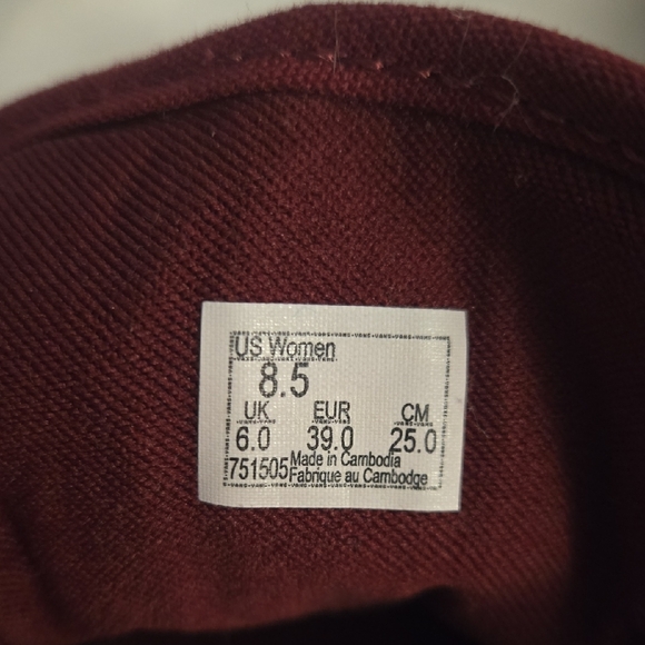 Vans Maroon Low - Picture 4 of 5